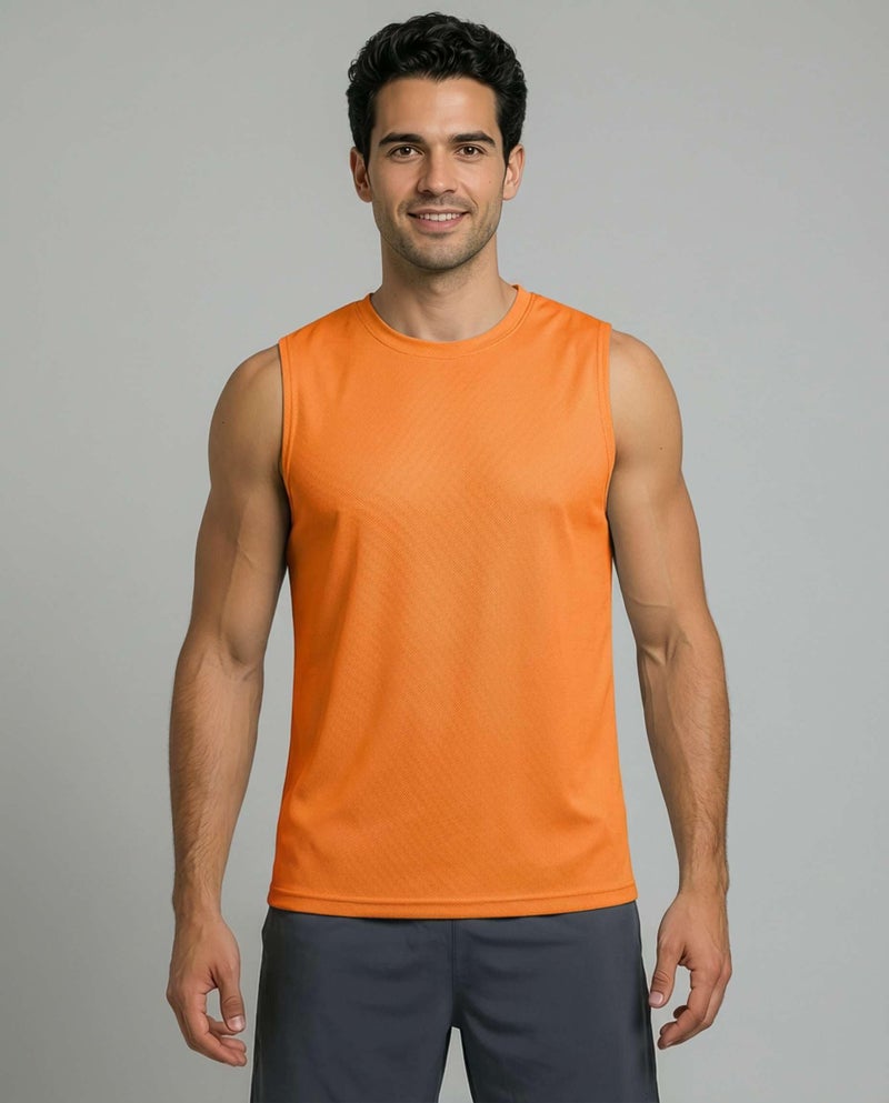 REALESSENTIALS Real Essentials 5 Pack: Men's Mesh Active Athletic Tech Tank Top - Workout & Training Activewear (Available in Big & Tall),Set 7-XL - Image 2